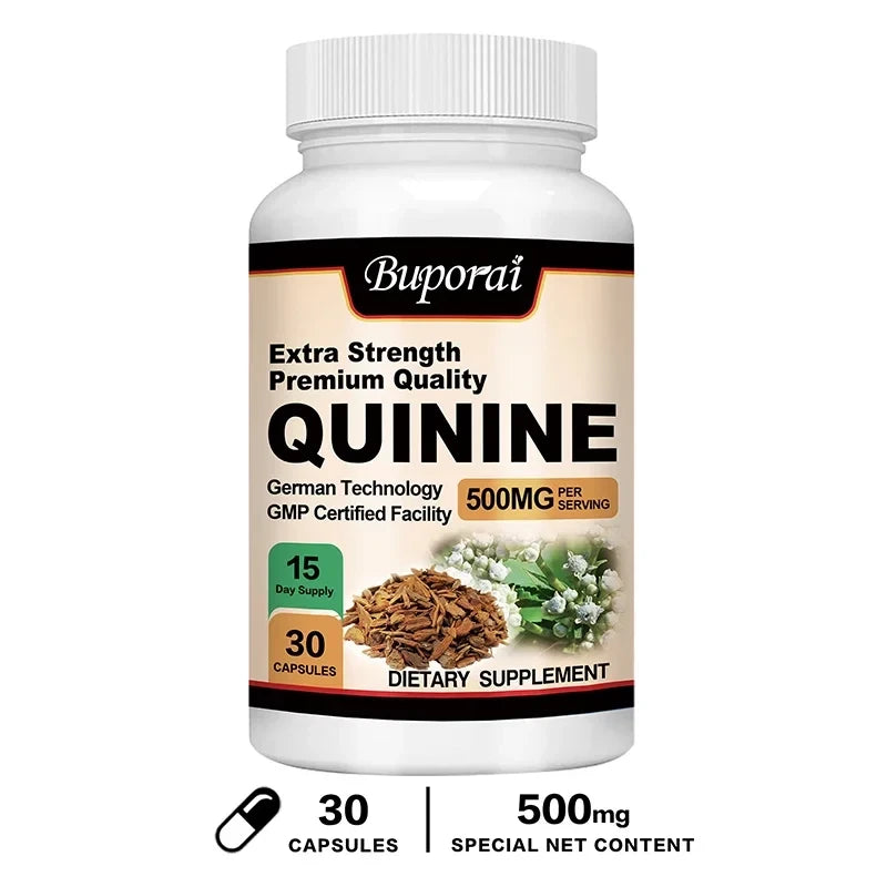 Quinine Capsules for Nighttime Leg Cramp Relief